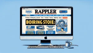 Manila News Photo - An illustrative image representing a fictional version of Rappler.com, known for engaging journalism, but in this alternate version, it features borin1