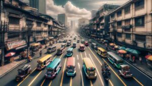 SCEE23~1 Manila's Jeepneys Go Electric: City Grapples with Silent Traffic Chaos