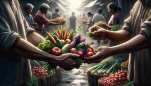 Screw the News Photo - Create a close-up, photo-realistic image depicting Manila citizens engaged in the traditional practice of bartering, but with a twi2