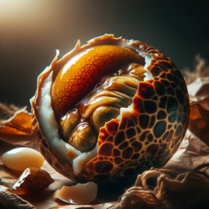 Screw the News Photo - Manila's Balut A detailed closeup photo of Balut, a Filipino delicacy, with a focus on its texture and appearance to illustrate the news of it bein1