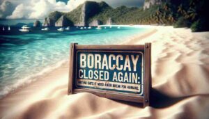 Screw the News Photo - Photorealistic wide aspect close-up image of the 'Boracay Closed Again Nature Says It Needs Another Break from H8 Screw the News Photo - Photorealistic wide aspect close-up image of the 'Boracay Closed Again Nature Says It Needs Another Break from H8