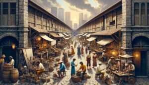 A close up scene within the Walled City of San Juan, Manila, where residents have revived medieval practices for daily life (2) A close up scene within the Walled City of San Juan, Manila, where residents have revived medieval practices for daily life (2)