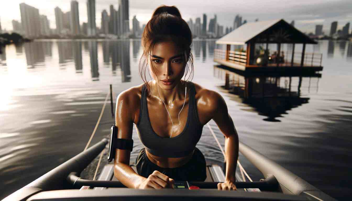Mandaluyong’s Floating Fitness Gyms: Work out on the water to combat floods