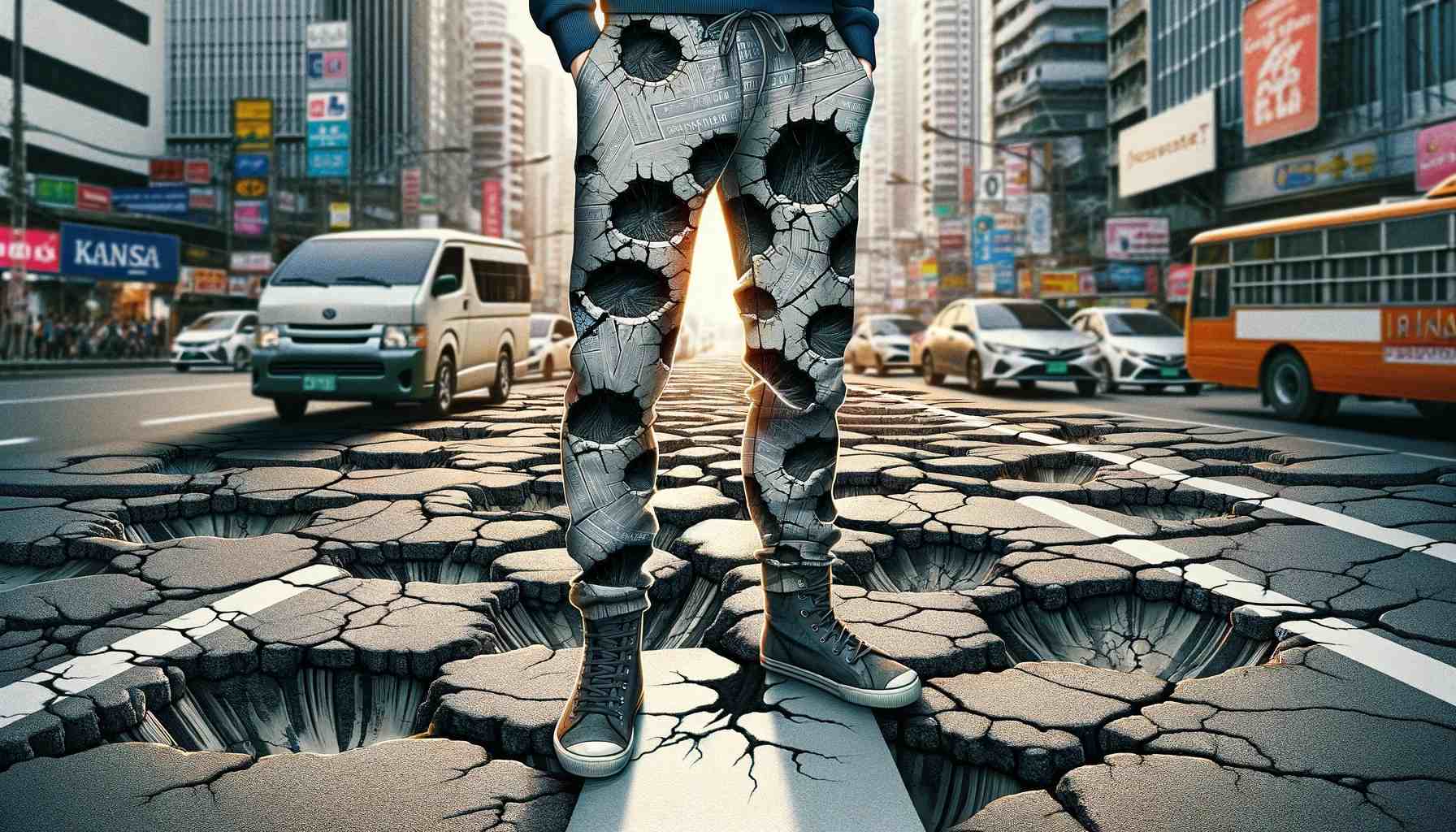 Pothole-Patterned Pants for the Urban Navigator