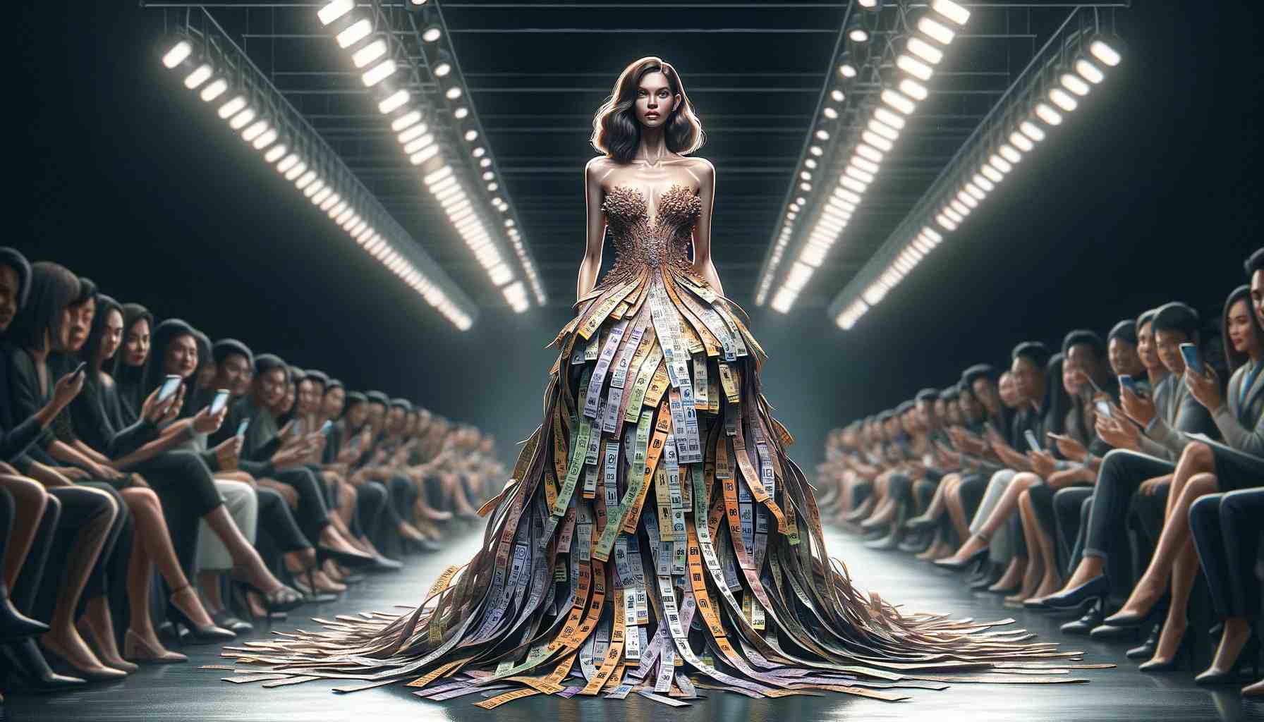 Local Designer Unveils Dress Made Entirely of Manila Traffic Tickets