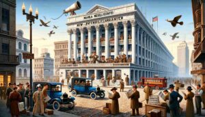 Manila News Intelligencer Illustrate a satirical rendition of the Manila News Intelligencer headquarters reflecting the American colonial period in the Philippines. The buildin14 Manila's media landscape - Manila News Intelligencer Illustrate a satirical rendition of the Manila News Intelligencer headquarters reflecting the American colonial period in the Philippines. The buildin14