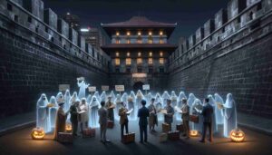 Manila News Intelligencer scene within the historic walls of Intramuros, Manila, where ghosts of historical figures have come to life, humorously11 Manila News Intelligencer scene within the historic walls of Intramuros, Manila, where ghosts of historical figures have come to life, humorously11