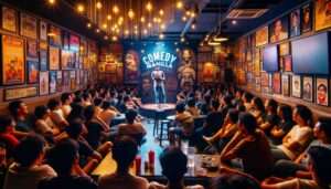 Manila News Photo -- interior view of Comedy Manila, a popular comedy club in Manila, Philippines. The scene captures a packed house with an audience 3 Manila News Photo -- interior view of Comedy Manila, a popular comedy club in Manila, Philippines. The scene captures a packed house with an audience 3