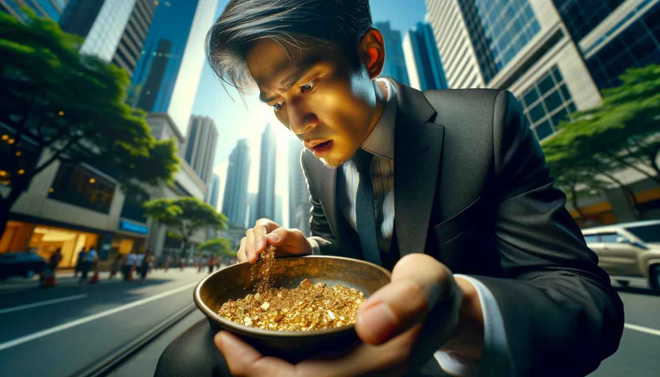 Ayala Avenue’s Gold Rush: Makati Businessmen Pan for Gold During Lunch Breaks