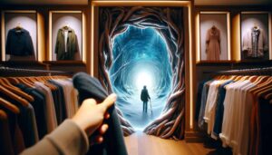 Manila News Photo view inside a Glorietta fitting room, where a secret portal to Narnia is revealed, but it only opens during sales. The scene captures a shopp12