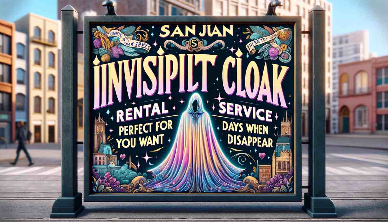 San Juan’s Invisibility Cloak Rental Service San Juan’s Invisibility Cloak Rental Service