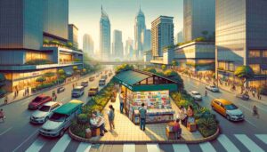 Newsstand in Taguig, showcasing the city's transformation into a premier business and lifestyle destination in Metro Manila
