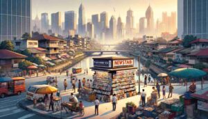 Our newsstand in Pasig, showcasing the city's evolution from a rural area to a bustling urban center Our newsstand in Pasig, showcasing the city's evolution from a rural area to a bustling urban center