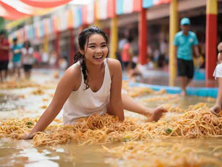 Pancit Malabon Festival Turns Into a Slippery Slides Event: Celebrating the city’s culinary heritage with a twist