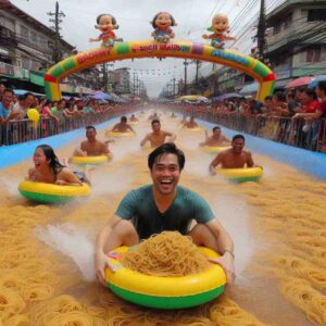 Pancit Malabon Festival Turns Into a Slippery Slides Event (3)