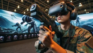 Pasay Image focusing on a specific aspect of Star City's Space Camp in Pasay, Manila. This close up depicts a civilian wearing Space Training gear