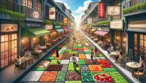 Pasig the streets of Kapitolyo transformed into an innovative culinary experience where the pavements themselves are edible and flavored to m2 Pasig the streets of Kapitolyo transformed into an innovative culinary experience where the pavements themselves are edible and flavored to m2