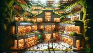 San Juan Manila Scene of San Juan's Miniature Greenhills Shopping Mall, intricately designed for ants, by ants. This detailed image 1
