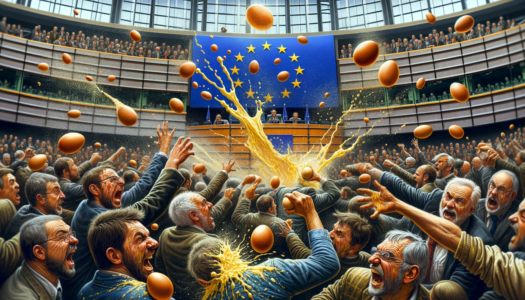 Farmers vs. Brussels: Egg-Tossing Championships to Determine EU Policy!
