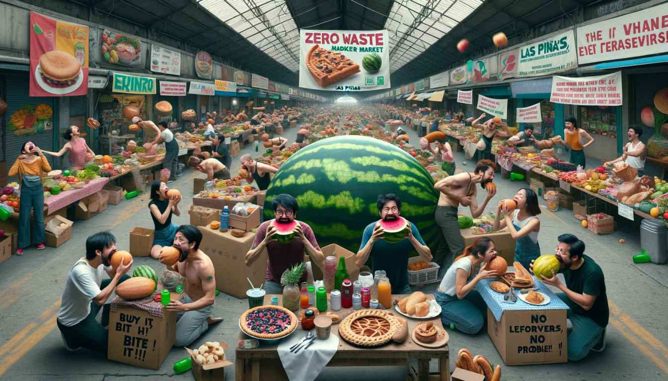 Las Piñas’ Zero Waste Market: Shoppers must eat everything they buy on the spot.