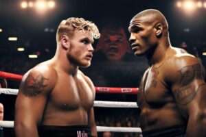 Advertising poster Jake Paul vs Mike Tyson The Ultimate Fight 0 Advertising poster Jake Paul vs Mike Tyson The Ultimate Fight 0