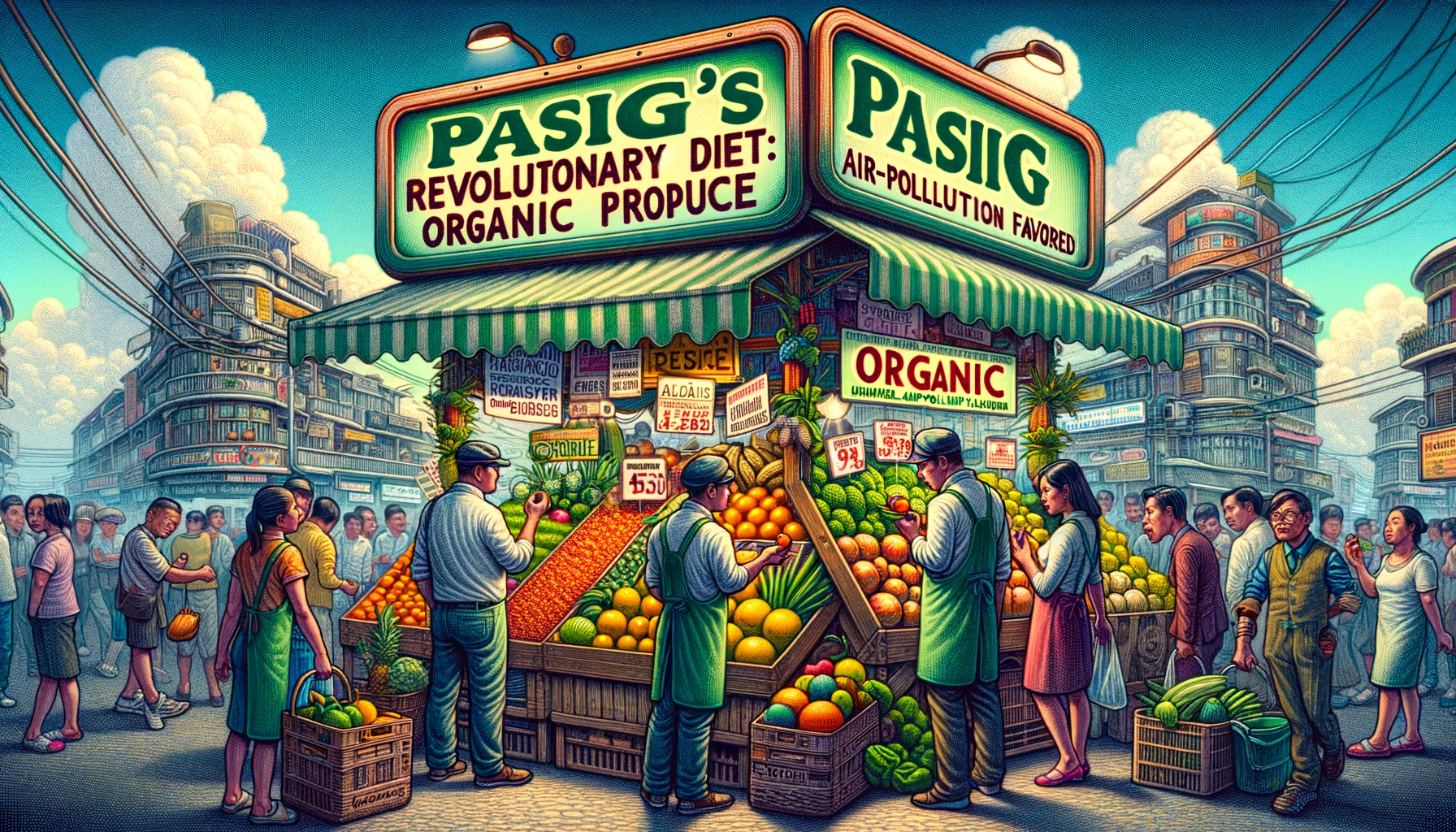 Pasig’s Revolutionary Diet: Air-Pollution-Flavored Organic Produce