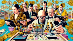 Manila News -- A close-up view of the previously generated wide-aspect illustrative poster for the satirical reality TV show 'Peso Pinchers The Extreme Coupo4