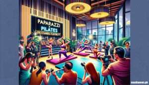 Manila News --A fun and insightful image depicting Manila's exclusive gym offering a new class called 'Paparazzi Pilates,' designed for on-came (1)1 Manila News --A fun and insightful image depicting Manila's exclusive gym offering a new class called 'Paparazzi Pilates,' designed for on-came (1)1