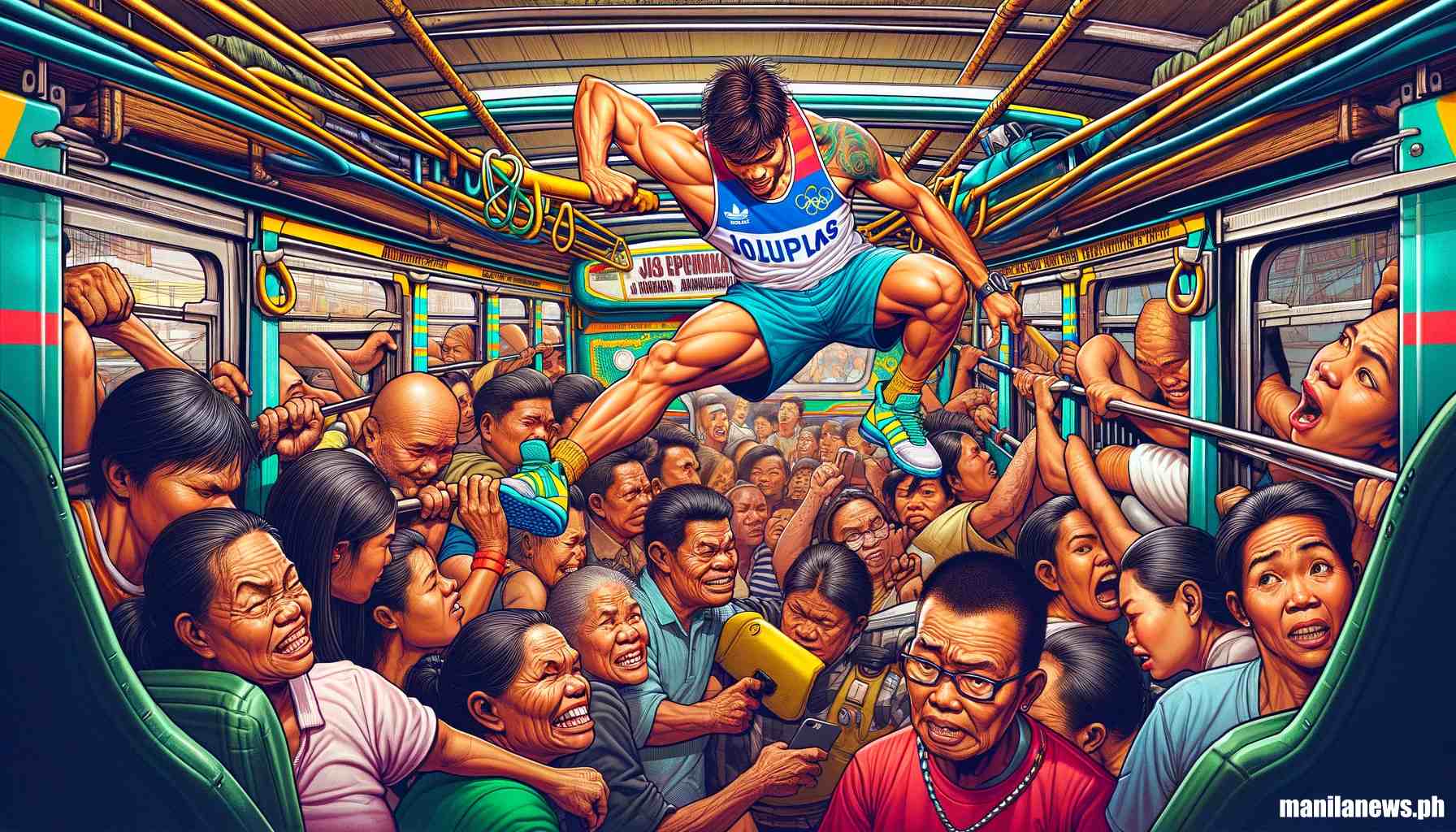 Million-Peso Question: Can Olympic Training Compensate for Climbing Over Jeepney Passengers?