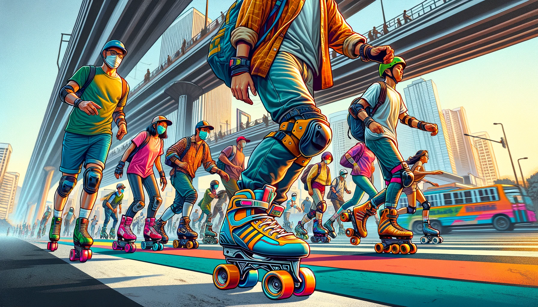Quezon City’s Innovative Solution to Traffic: Mandatory Roller Skates for All Pedestrians