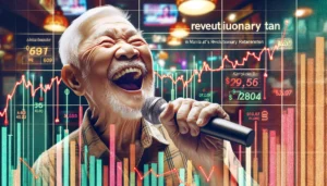Manila News Photo - Create a close-up, vibrant , and detailed illustrative style image focusing on senior citizens in a Manila karaoke bar, as part of the city's revolutio1