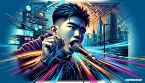 Manila Photo -- A fun and insightful illustrative closeup of an upcoming rapper, known for spitting verses fast enough to beat Manila's internet speed. The rapper, 2
