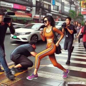 News Photo - asian actress dodges paparazzi (2) News Photo - asian actress dodges paparazzi (2)
