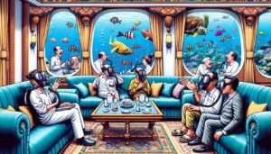 Surfing Los Angeles County - scene inside the underwater hotel in Pasay City, focusing on the guests' humorous attempts to breathe. The imag4 Manila News Photo - Scene inside the underwater hotel in Pasay City, focusing on the guests' humorous attempts to breathe. The imag4