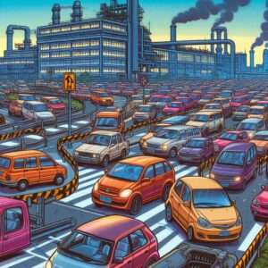 Car manufacturing plant in Manila where the vehicles are specifically designed to drive backwards (2)