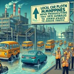 Car manufacturing plant in Manila where the vehicles are specifically designed to drive backwards (3)