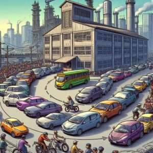 Car manufacturing plant in Manila where the vehicles are specifically designed to drive backwards (4)