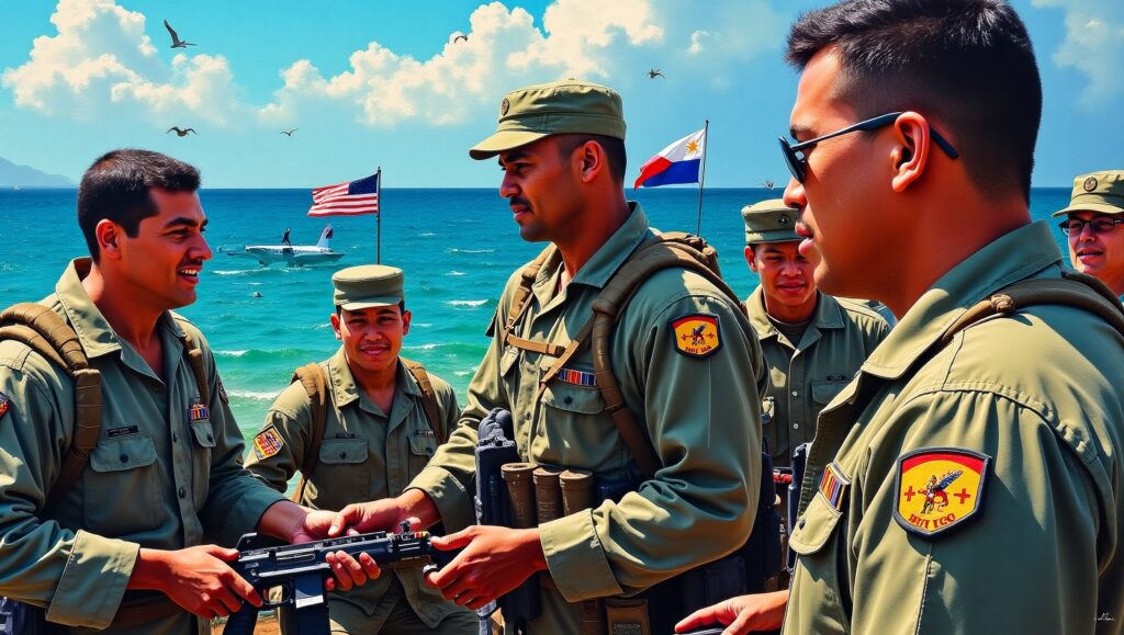 Australia-Philippines Military Exercise Features 3,600 Troops -- Mathematical Precision How International Military Coordination Achieves Perfect Plus-On (4) Australia Philippines joint military exercise 3600 troops training while Chinese naval fleet responds with mathematical precision by deploying exactly 3601 observation ships in South China Sea