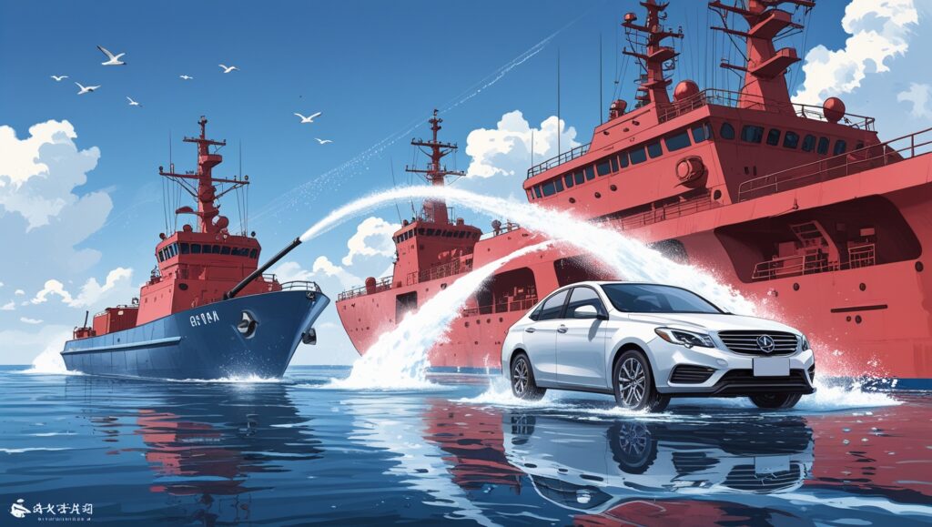 China's Water Cannon Diplomacy Reaches New Heights Coast Guard Now Offering Premium Car Wash Services to Philippine Vessels (3) China's Water Cannon Diplomacy Reaches New Heights Coast Guard Now Offering Premium Car Wash Services to Philippine Vessels (3)