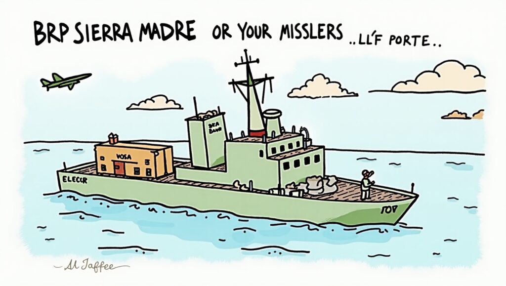 Philippine Navy Considers Uber Model BRP Sierra Madre Food Delivery App Promises 30-Minute Service or Your Missiles Are Free (4) Philippine Navy Considers Uber Model BRP Sierra Madre Food Delivery App Promises 30-Minute Service or Your Missiles Are Free (4)